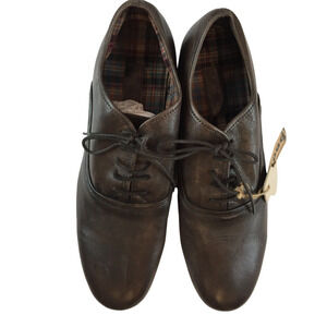 Bed Stu Men Cosburn Oxford Shoe Loafer Brown 12 Low Top Genuine Leather Lace Up